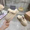 UGG autumn and winter wool slippers casual closed toe slippers advanced version