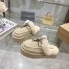UGG autumn and winter wool slippers casual closed toe slippers advanced version