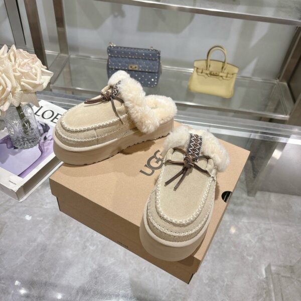 UGG autumn and winter wool slippers casual closed toe slippers advanced version