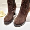 Louis Vuitton catwalk high heels lined with sheepskin material high-end version