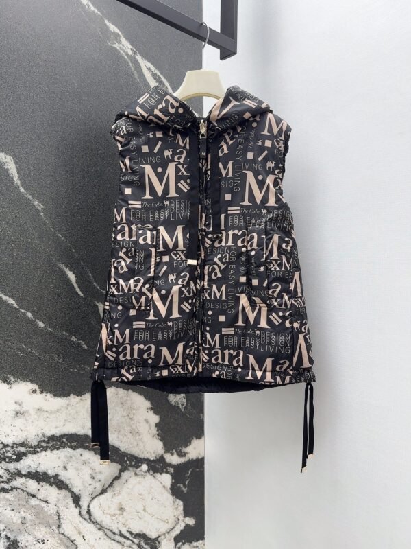 MaxMara autumn and winter new double-sided two-wear vest drawstring hooded camel hair coat