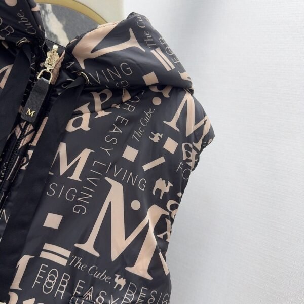 MaxMara autumn and winter new double-sided two-wear vest drawstring hooded camel hair coat