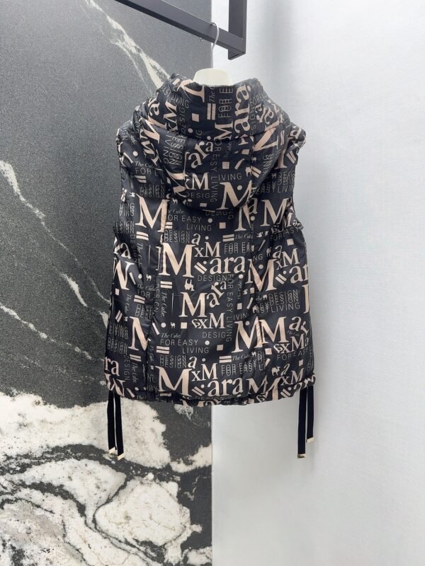 MaxMara autumn and winter new double-sided two-wear vest drawstring hooded camel hair coat