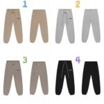 ESSENTIALS FOG small logo letter brushed embossed plush sports pants casual trousers