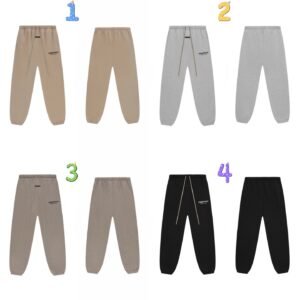 ESSENTIALS FOG small logo letter brushed embossed plush sports pants casual trousers
