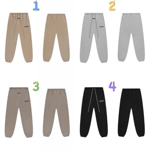 ESSENTIALS FOG small logo letter brushed embossed plush sports pants casual trousers