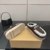 MOU New autumn and winter Jinkou thick-soled wool slippers with wool lining