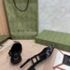GUCCI crystal lace mesh high heels 4.5cm high