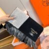 Hermes high-quality women’s color-blocked scarf 180*30cm