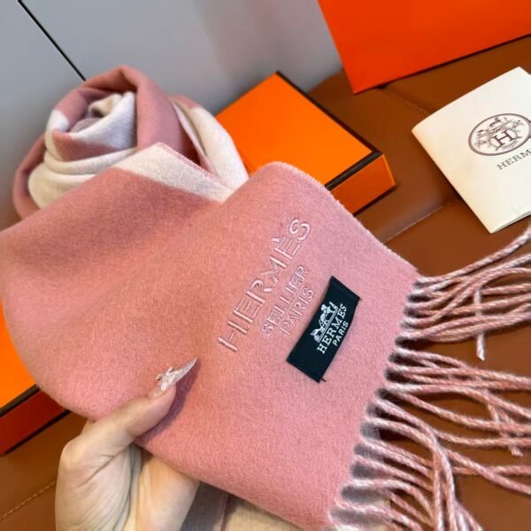 Hermes high-quality women’s color-blocked scarf 180*30cm
