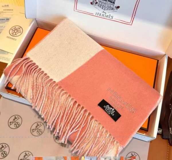 Hermes high-quality women’s color-blocked scarf 180*30cm