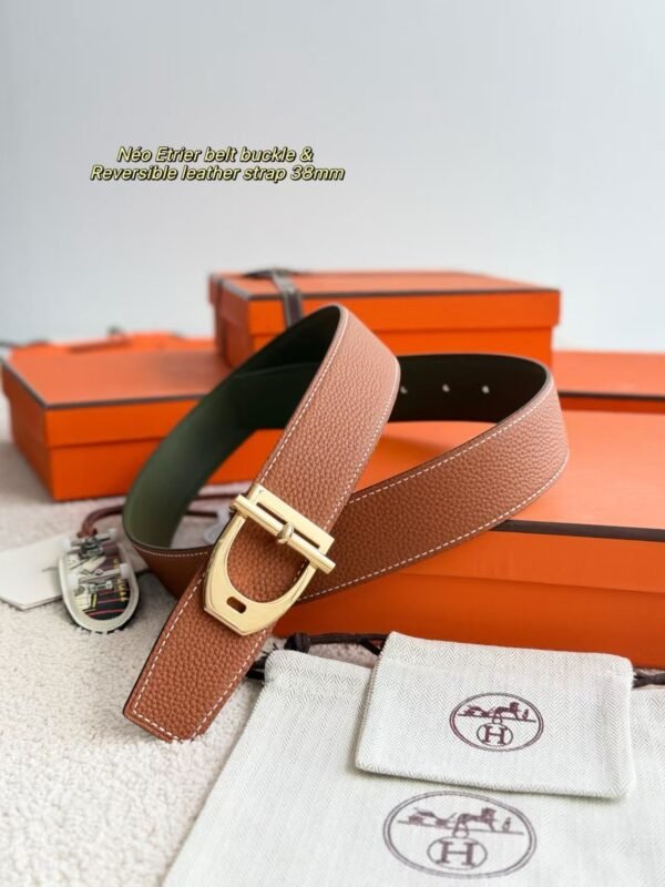 Hermes original leather belt 3.8cm