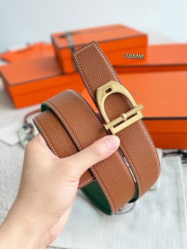 Hermes original leather belt 3.8cm