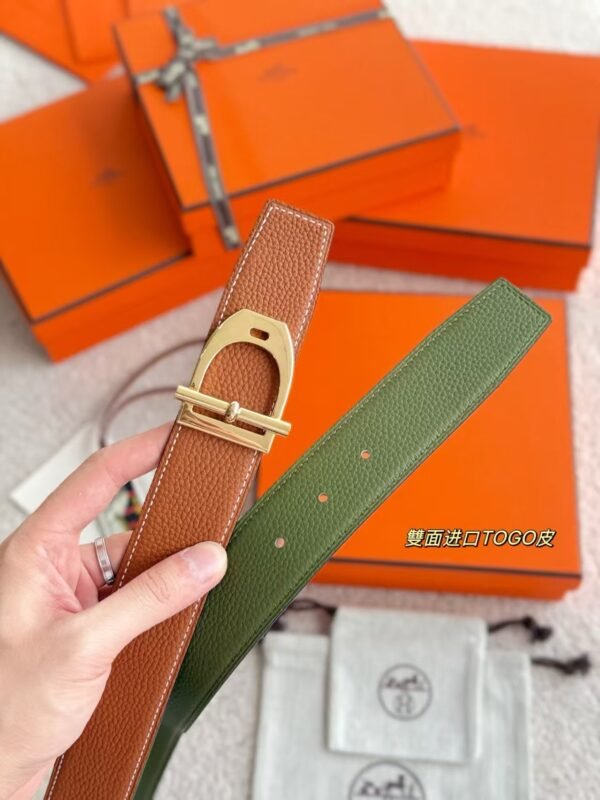 Hermes original leather belt 3.8cm