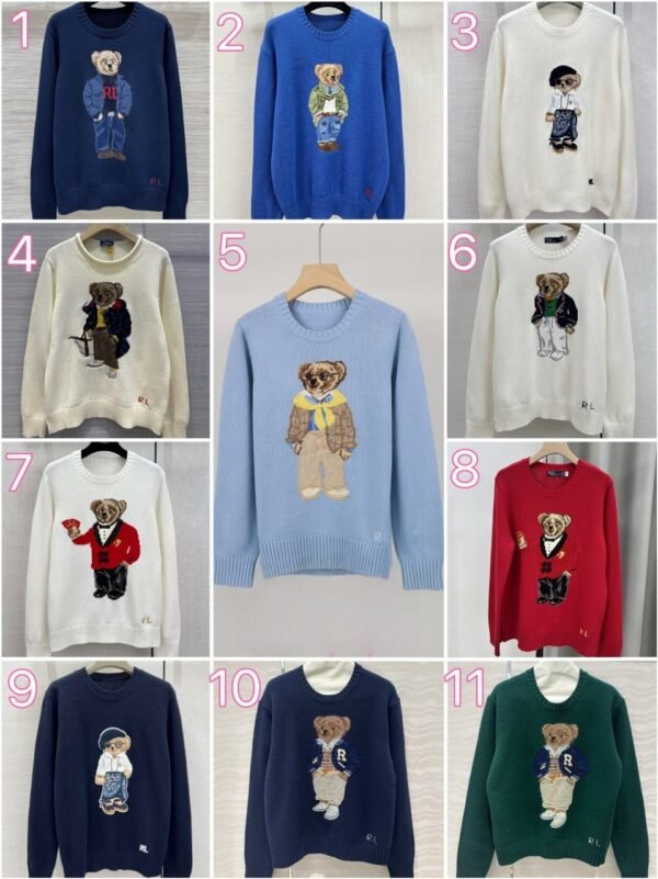 Ralph Lauren knitted sweater original bear sweater