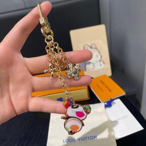 Louis Vuitton keychain leather bag pendant