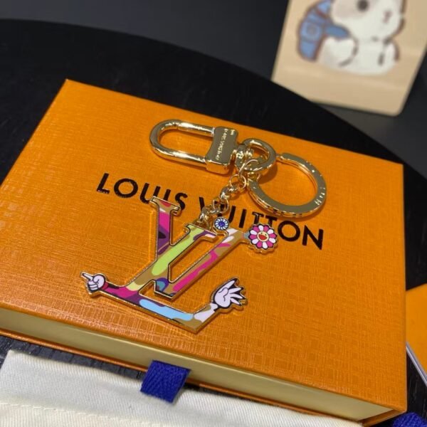 Louis Vuitton keychain leather bag pendant