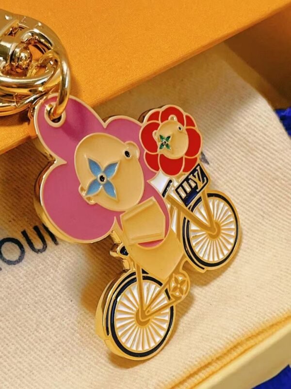 Louis Vuitton keychain leather bag pendant