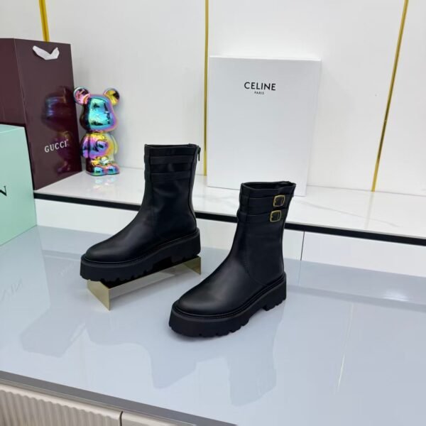 Celine genuine leather short boots