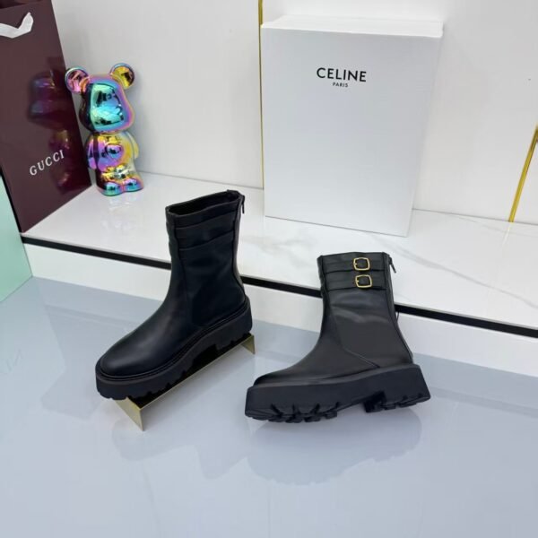 Celine genuine leather short boots