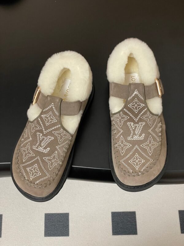 Louis Vuitton COLORADO COMFORT Mary Jane Wool Loafers