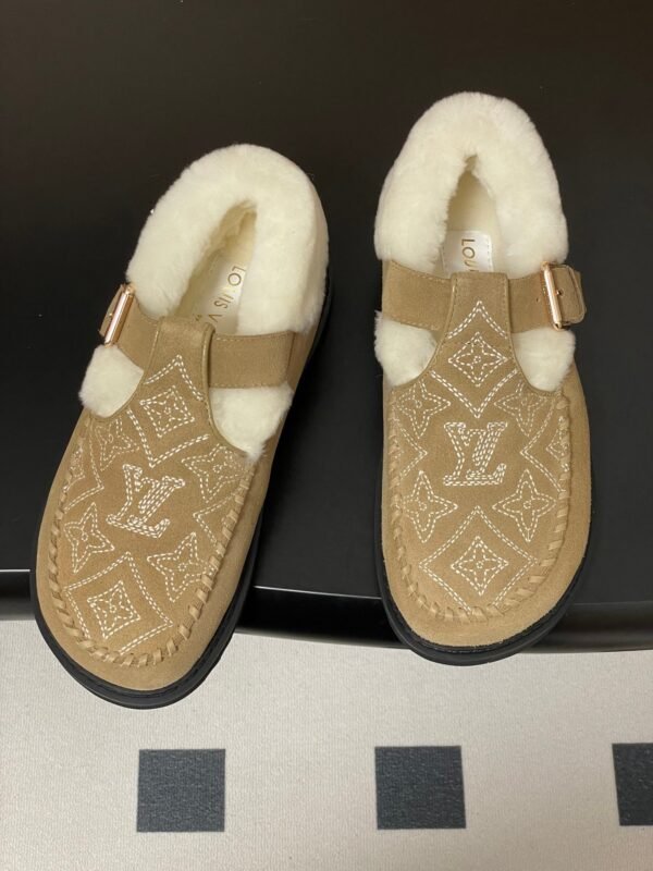 Louis Vuitton COLORADO COMFORT Mary Jane Wool Loafers