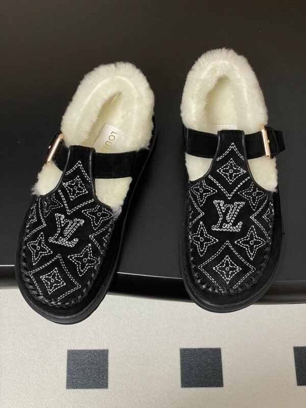 Louis Vuitton COLORADO COMFORT Mary Jane Wool Loafers