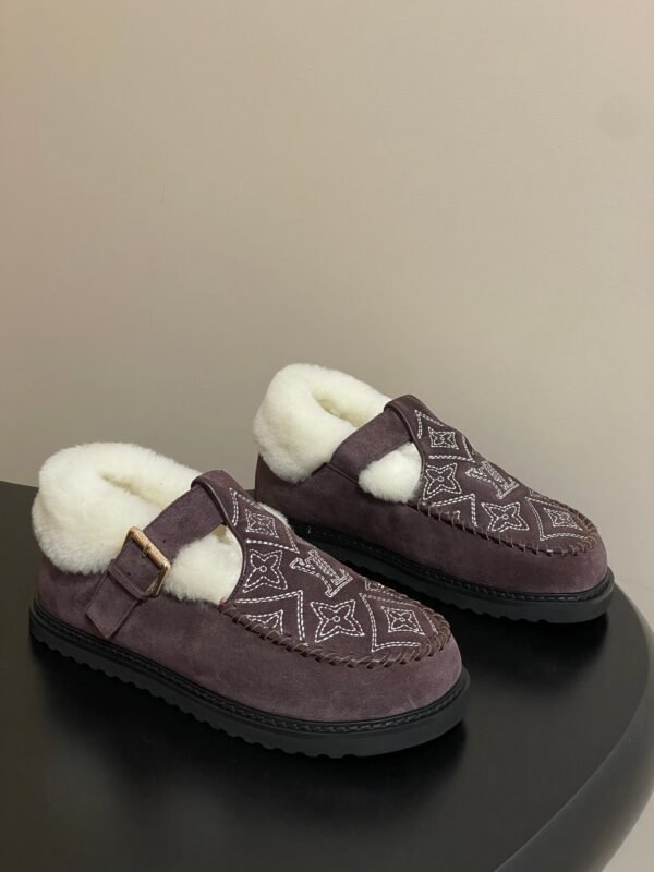 Louis Vuitton COLORADO COMFORT Mary Jane Wool Loafers