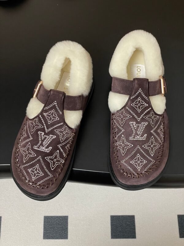 Louis Vuitton COLORADO COMFORT Mary Jane Wool Loafers