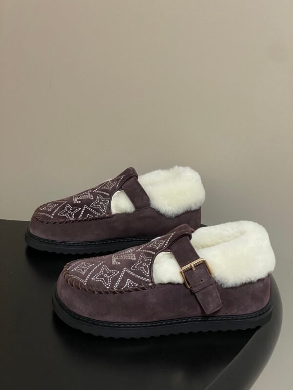 Louis Vuitton COLORADO COMFORT Mary Jane Wool Loafers