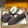 Louis Vuitton COLORADO COMFORT Mary Jane Wool Loafers