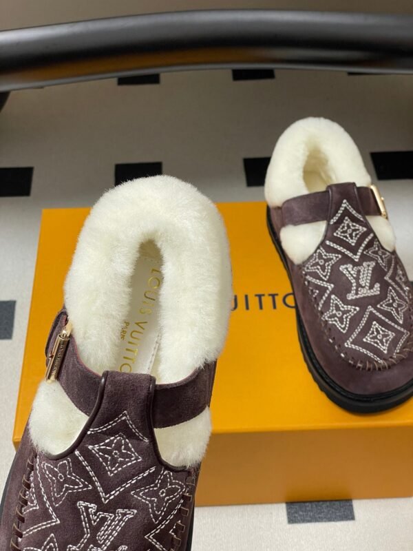 Louis Vuitton COLORADO COMFORT Mary Jane Wool Loafers