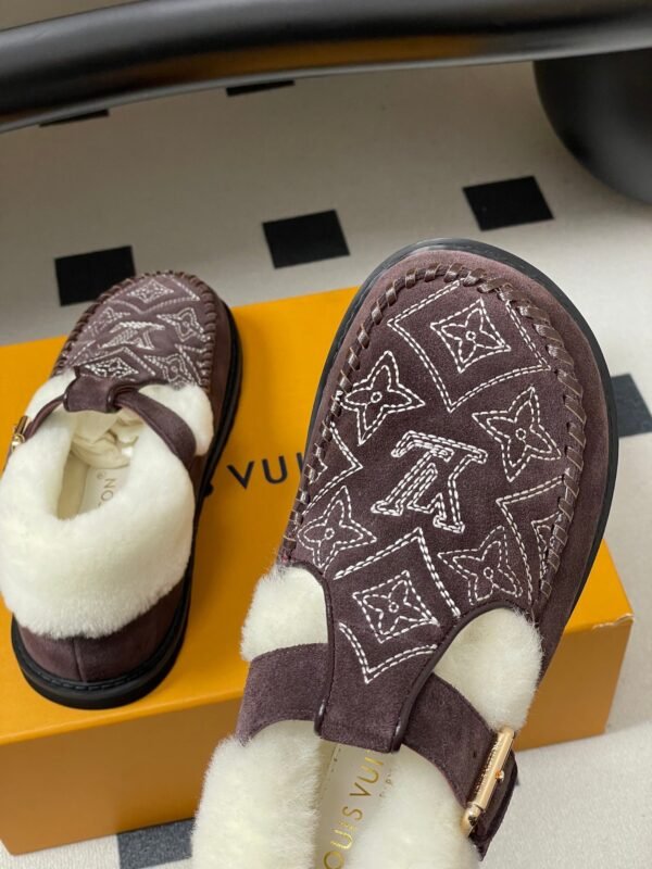 Louis Vuitton COLORADO COMFORT Mary Jane Wool Loafers