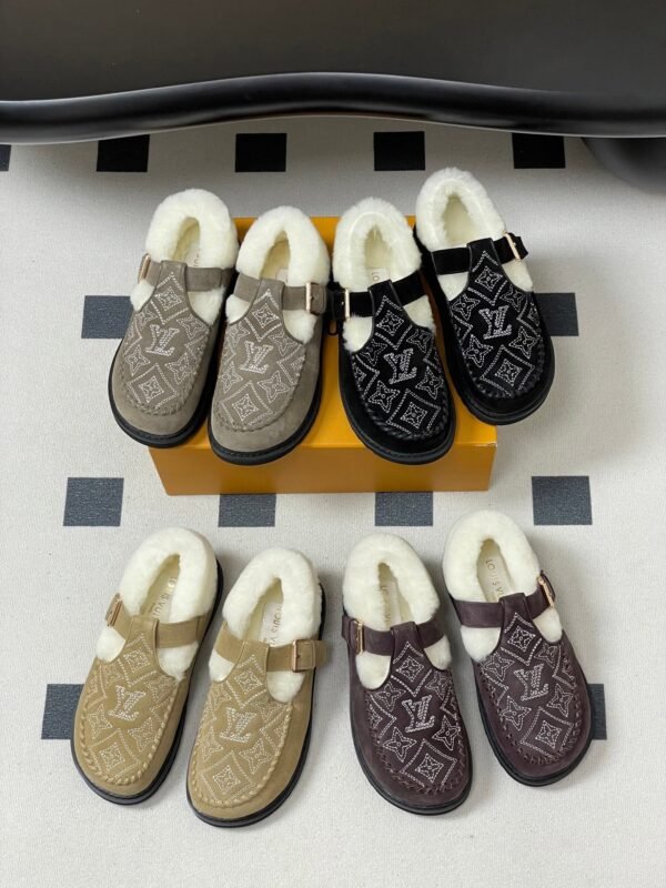 Louis Vuitton COLORADO COMFORT Mary Jane Wool Loafers