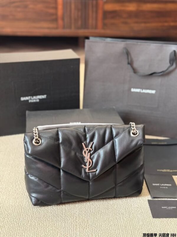 SAINT LAURENT Women Shoulder Bag Handbag 28×20cm