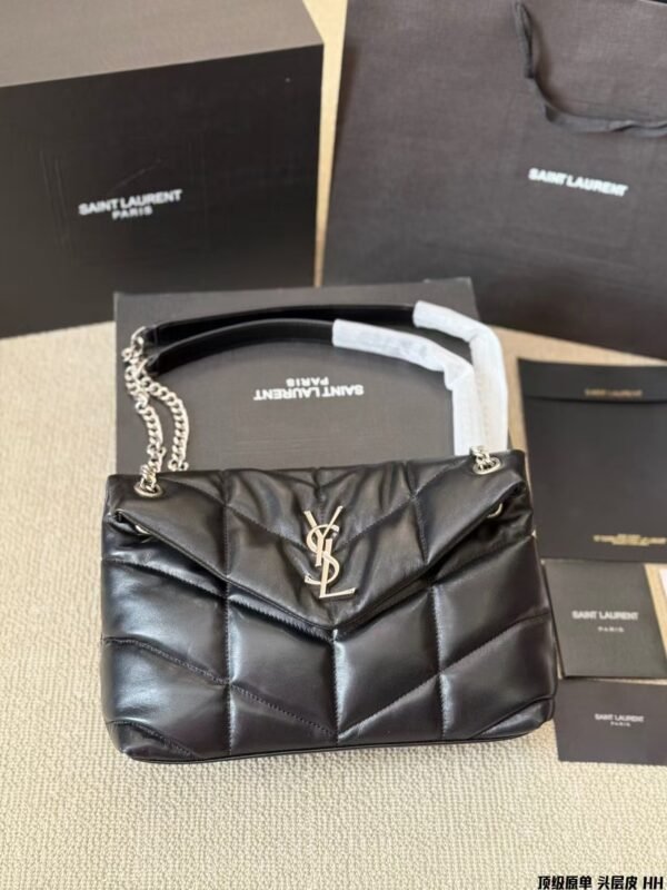 SAINT LAURENT Women Shoulder Bag Handbag 28×20cm