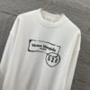 Maison Margiela 520 Couple round-neck knitted long-sleeved sweatshirt