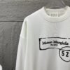 Maison Margiela 520 Couple round-neck knitted long-sleeved sweatshirt