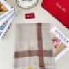 Loro Piana premium checkered scarf, 100% pure cashmere, size: 200x100cm