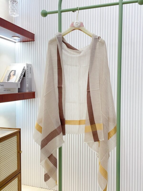 Loro Piana premium checkered scarf, 100% pure cashmere, size: 200x100cm