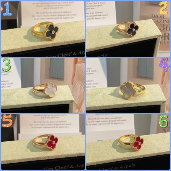 Van Cleef & Arpels four-leaf clover ring